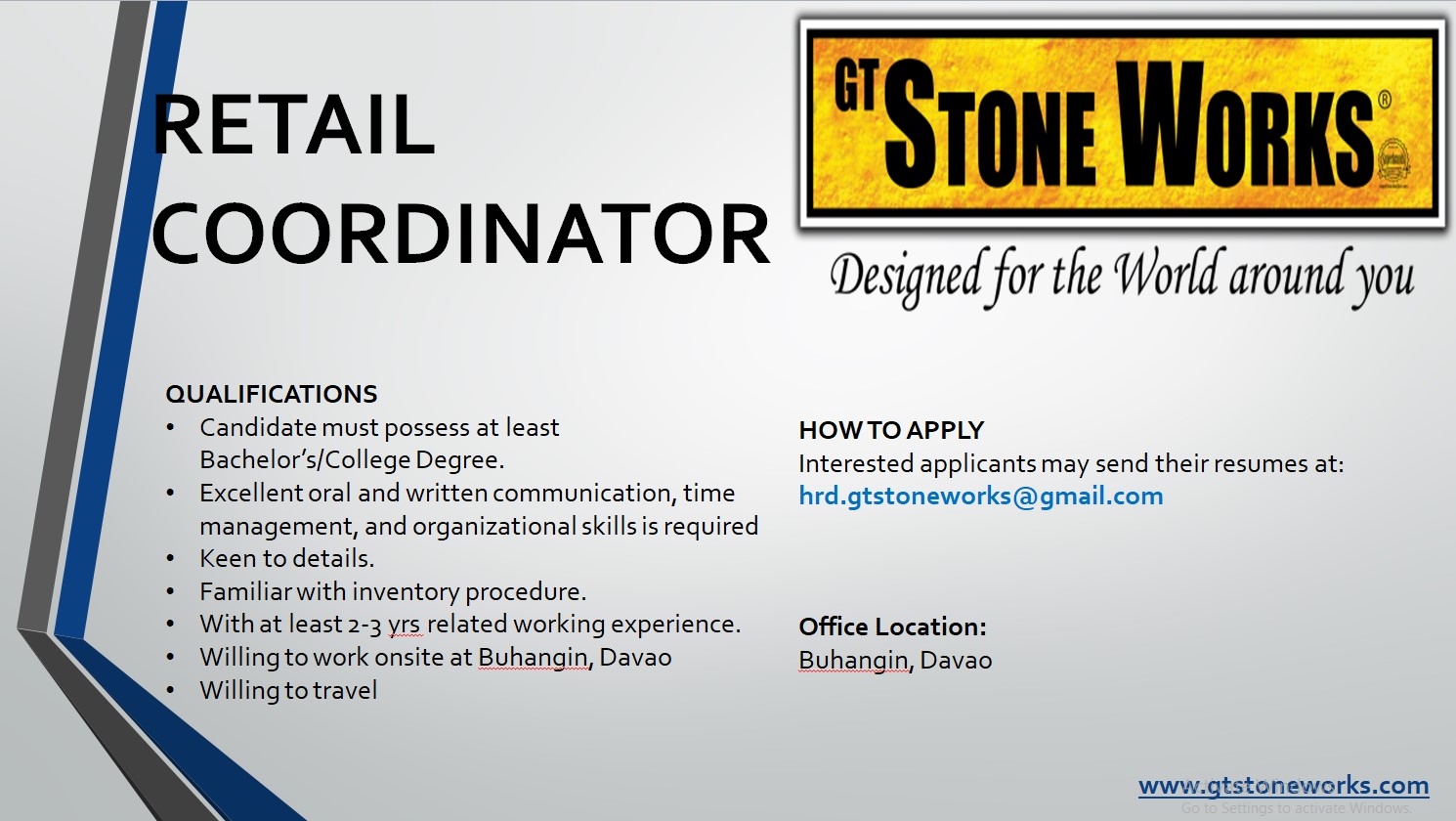 RETAIL COORDINATOR